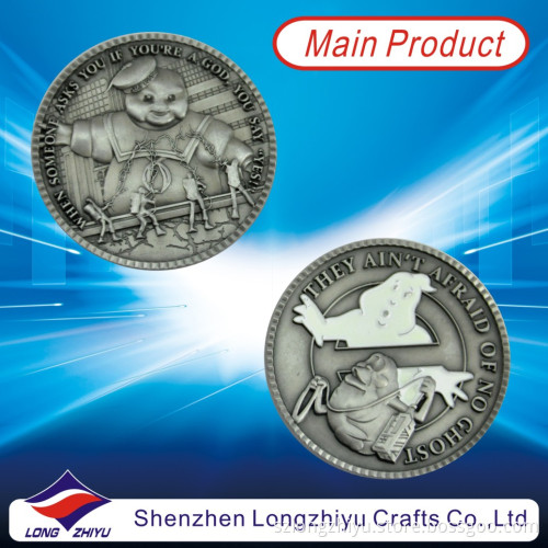 Custom Metal Replica Coins with 3D Effect for Souvenirs Gift, Commemorative Fashion Fake Copy Badge Medallion, Your Company Logo Promotion Glow in Dark Coin